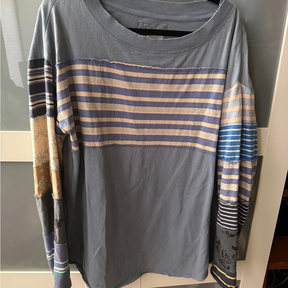 We The Free stripped Long Sleeve Top